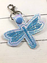 Dragonfly tag snap tab for 4x4 hoops