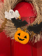 Felties de gran tamaño de Halloween para coronas o pancartas - Conjunto de tres Ghost Jack O Lantern Pumpkin Bat