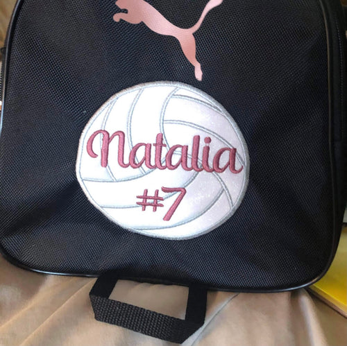 Volleyball Applique Design - 4 5 6 inch