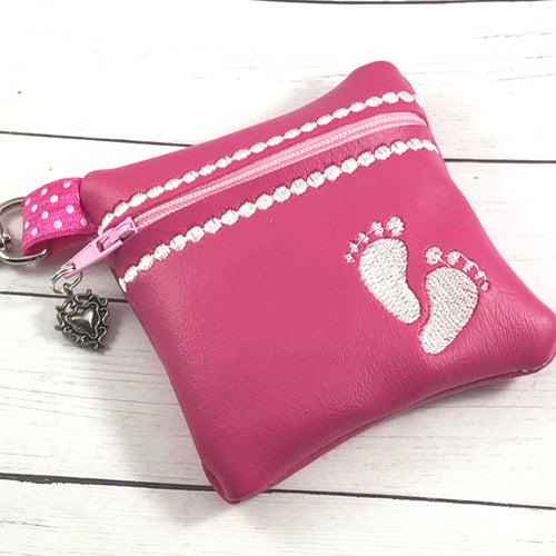 Baby Feet Zipper Pouch 4x4