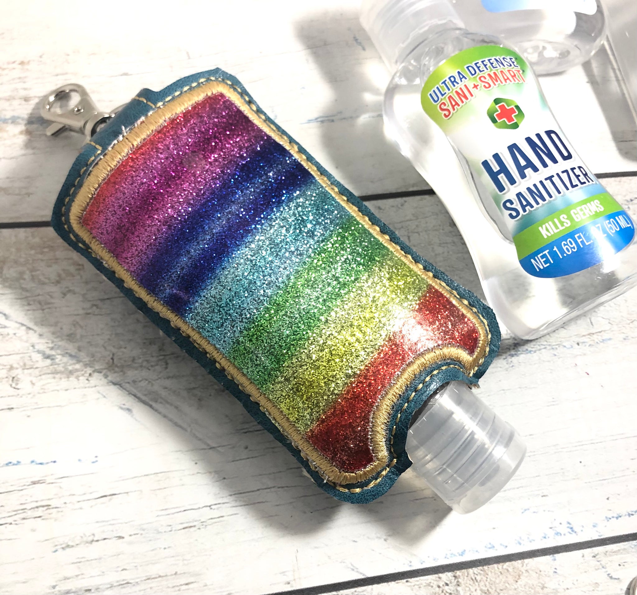 Silicone Hand Sanitizer Holder, Embroidered patches manufacturer
