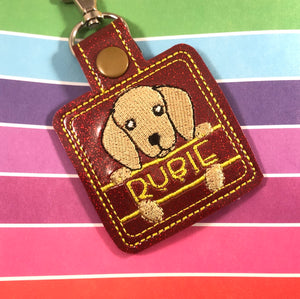 Doxie Name Tag for 4x4 hoops