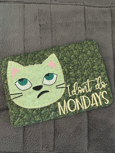 Monday Cat Mug Rug
