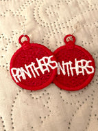 Boucles d’oreilles PANTHERS FSL - Boucles d’oreilles en dentelle autoportantes In the Hoop