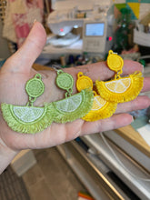 Citrus FSL Fringe Earrings - In the Hoop Freestanding Lace Earrings