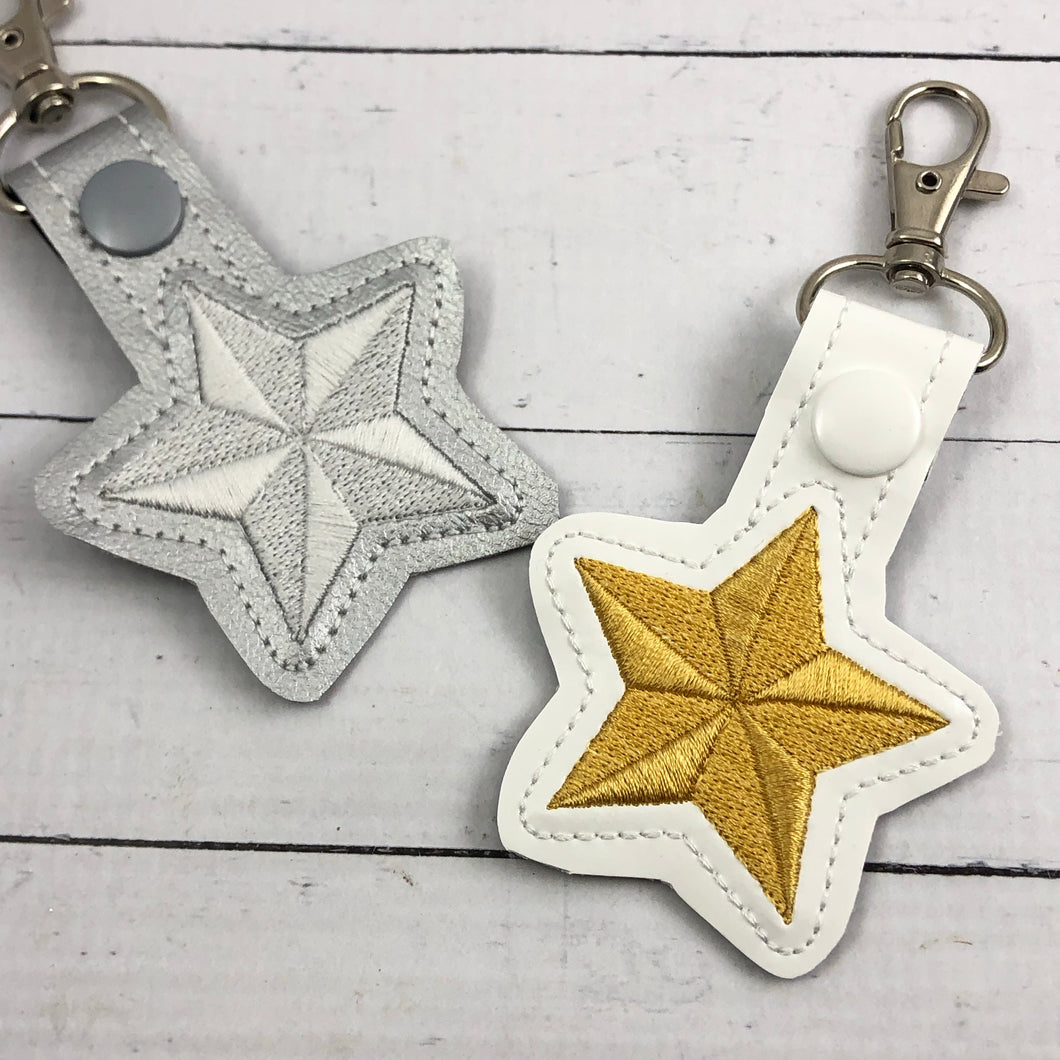 Carved Star Snap Tab and Eyelet Tab Set 4x4 and 5x7