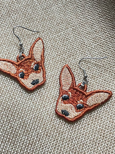 Chihuahua FSL Earrings - In the Hoop Freestanding Lace Earrings