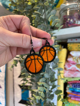 Basketball FSL Earrings - In the Hoop Freestanding Lace Earrings