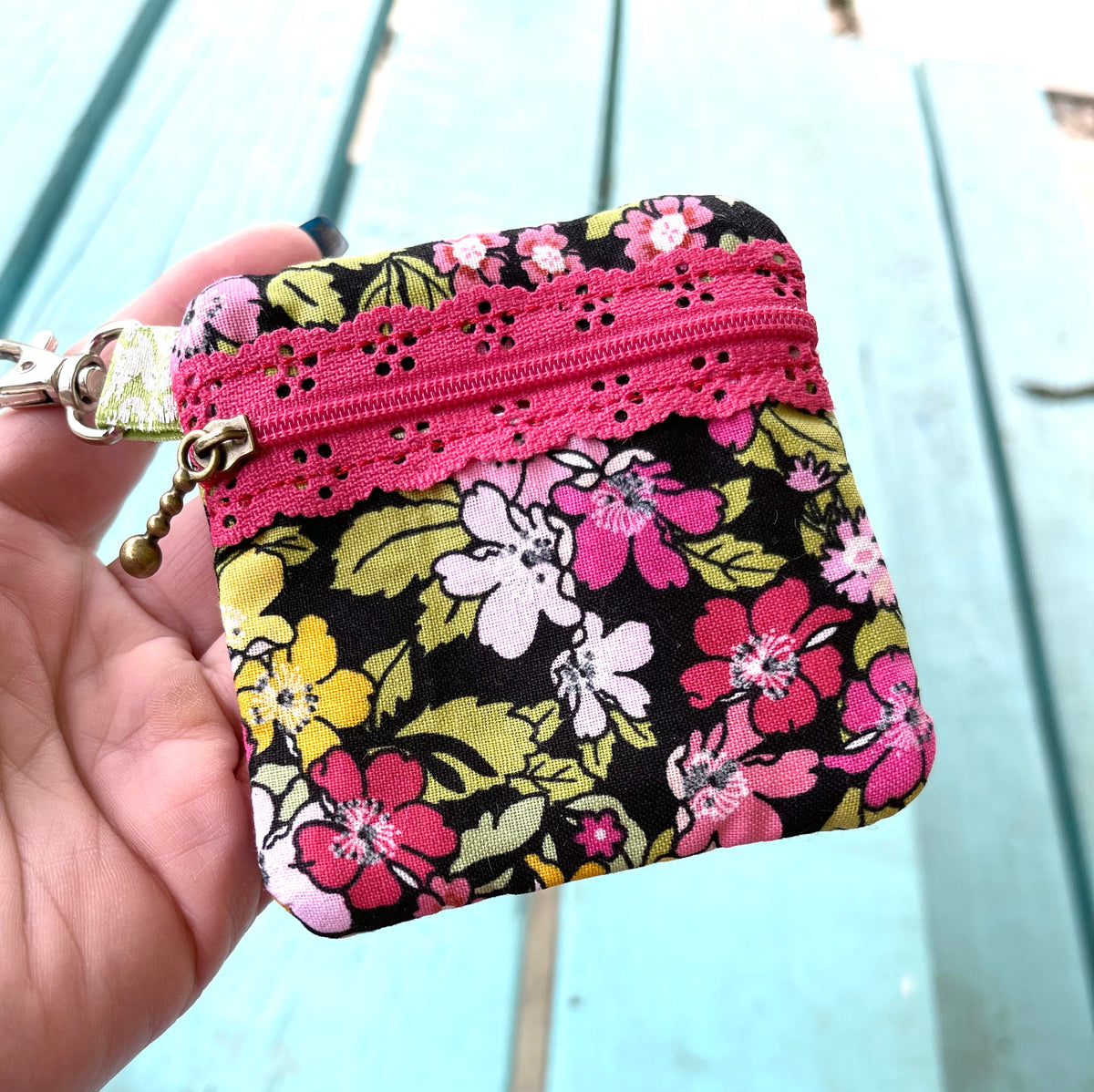 Lace Zipper BLANK Pouch 4x4 Designs By Babymoon