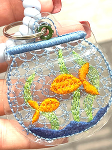 Fishbowl Charm Tag for Clear Vinyl