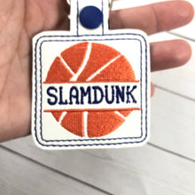 Basketball snap tab Personalized Tag for 4x4 hoops