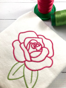 Peony Flower Circle Monogram Bow Machine Embroidery Design Rose Roses Girl