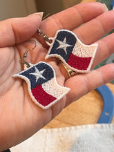 Boucles d’oreilles Texas Wavy Flag FSL - Boucles d’oreilles en dentelle autoportantes In the Hoop
