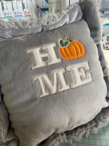 Home Pumpkin Applique Design