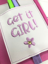 Get it Girl Pen Pocket In The Hoop (ITH) Embroidery Design