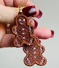 Gingerbread FSL Earrings - In the Hoop Freestanding Lace Earrings