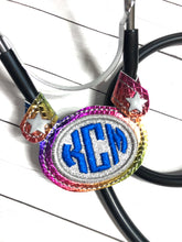 Stethoscope Yoke ID Tag - MONOGRAM APPLIQUE OVAL FRAME - In the Hoop Snap Tab Project