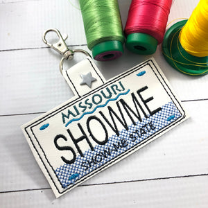 Missouri Plate Embroidery Snap Tab