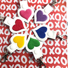 Valentines Day Puffy Heart SINGLE tag snap tab for 4x4 hoops