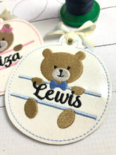 Bear Boy and Bear Girl Christmas Ornaments for 4x4 hoops