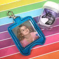 Blank with POCKET Hand Sanitizer Holder Snap Tab Version In the Hoop Embroidery Project 1 oz BBW for 5x7 hoops