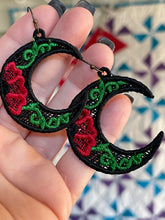 Poppy Moon FSL Earrings - In the Hoop Freestanding Lace Earrings