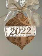 2022 or BLANK Applique Ornament for 4x4 hoops