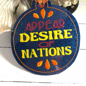 Appear Desire Of Nations Christmas Ornament for 4x4 hoops