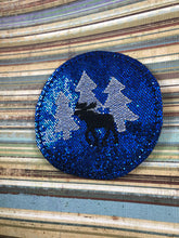 Moose and Trees Coaster In The Hoop Embroidery Project