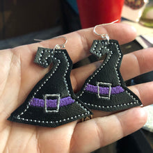 Witch Hat Earrings embroidery design