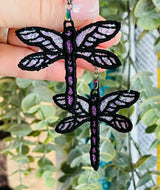 Dragonfly FSL Earrings - In the Hoop Freestanding Lace Earrings