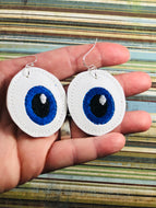 I See You Eyeball STITCHING Earrings embroidery design
