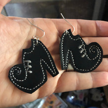 Witch Shoes Earrings embroidery design