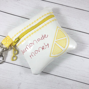 Lemonade Money Zipper Pouch 4x4