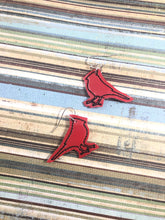Cardinal Outline Earrings embroidery design
