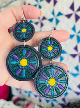 Boho Dangles Earrings embroidery design