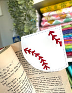 Baseball Corner Bookmark Design