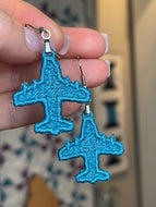 Pendientes FSL de avión - Pendientes de encaje independientes en el aro