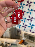 Pendientes FSL de camiseta de fútbol - Diseño de pendientes de encaje independiente - En el proyecto de bordado de aro