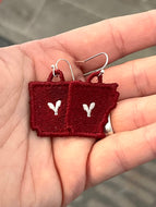 Pendientes Arkansas FSL - Pendientes de encaje independientes en el aro