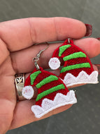 Boucles d’oreilles Elf Hat FSL - Boucles d’oreilles en dentelle autoportantes In the Hoop