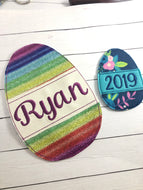 BLANK Egg Applique Feltie for wreaths, door hangers, banners
