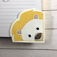 Lion Corner Bookmark Design