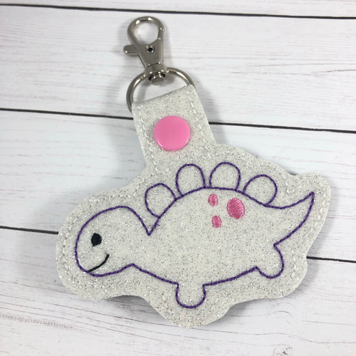 Dinosaur bag tag design - stegosaurus