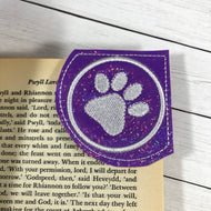 Paw Print Corner Bookmark Design