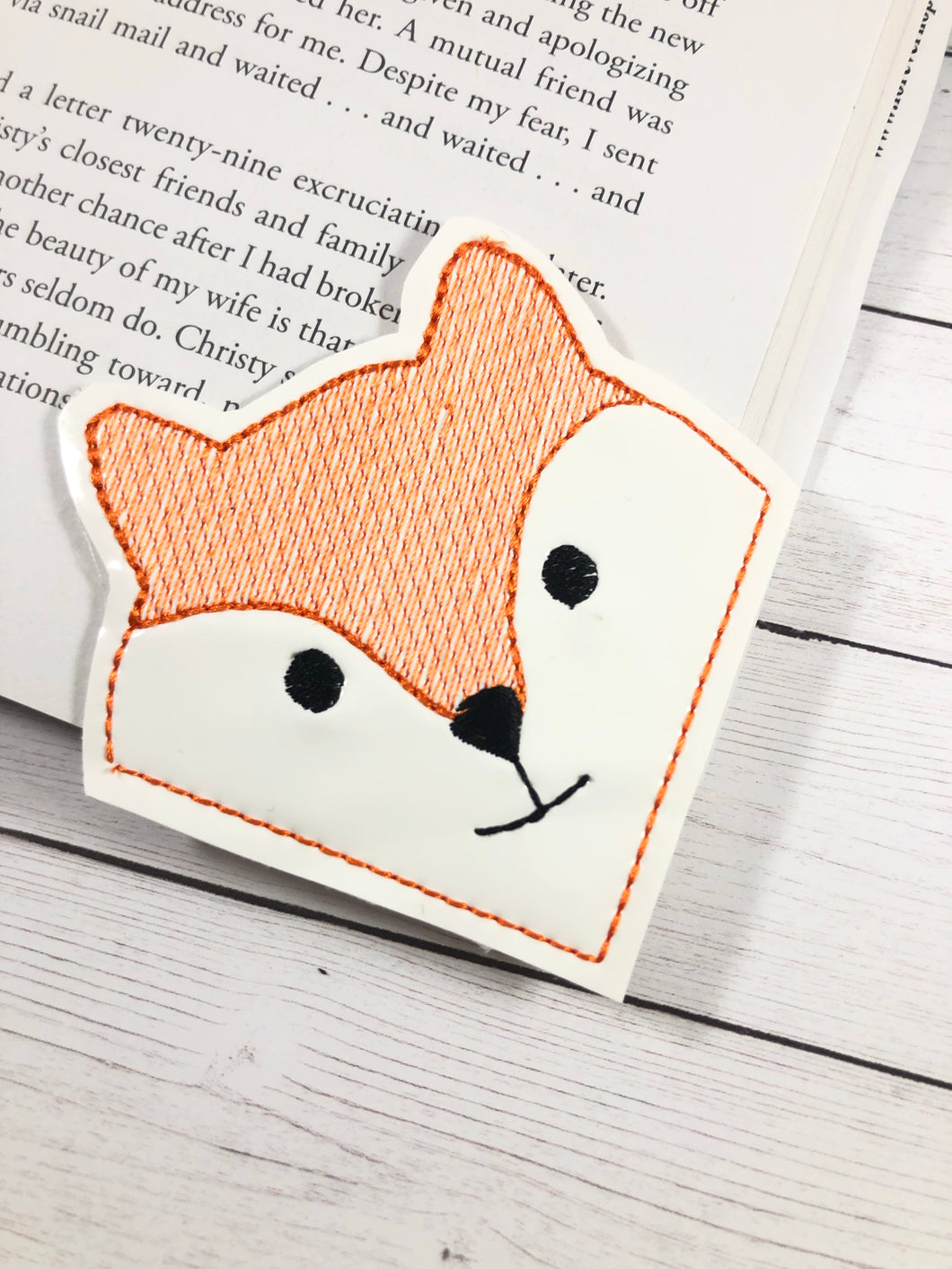 Fox Corner Bookmark Design