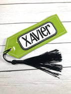 BLANK Applique Name Frame Bookmark Design for 4x4 hoops