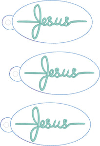 Etiqueta con ojal de Jesús