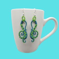 Unfortunate Souls FSL Earrings - In the Hoop Octopus Tentacle Freestanding Lace Earrings