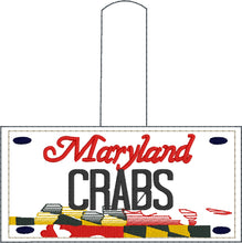 Maryland Plate Embroidery Snap Tab